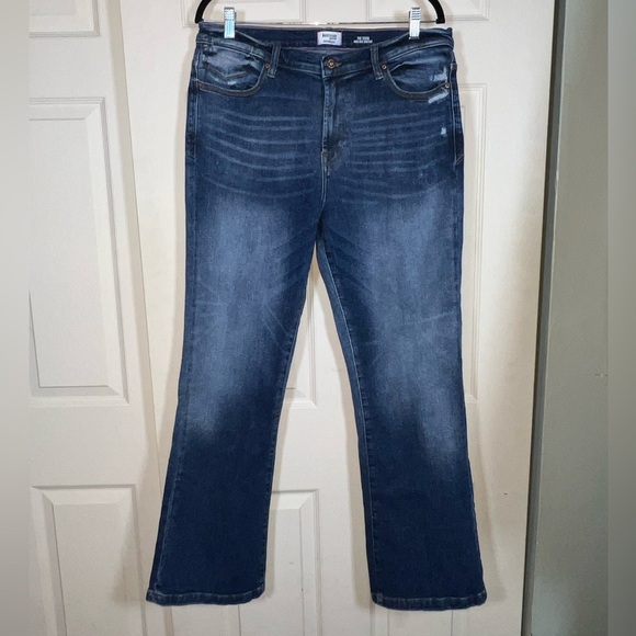 Kensie Dark Blue Boot Cut Jeans - Picture 1 of 6